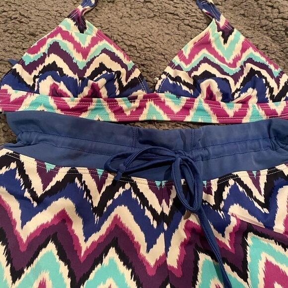 Athleta 2Pc Bikini Top Sz Small Bottom Sz Medium Swimsuit Swim Wear Woman’s - Picture 8 of 10